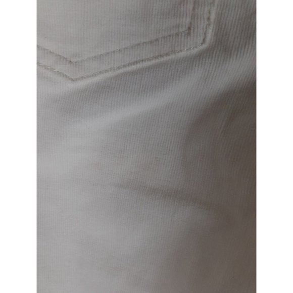 Chicos Womens Ivory White Ultimate Fit Slim Leg Corduroy Jeans Mid Rise S - Picture 10 of 16